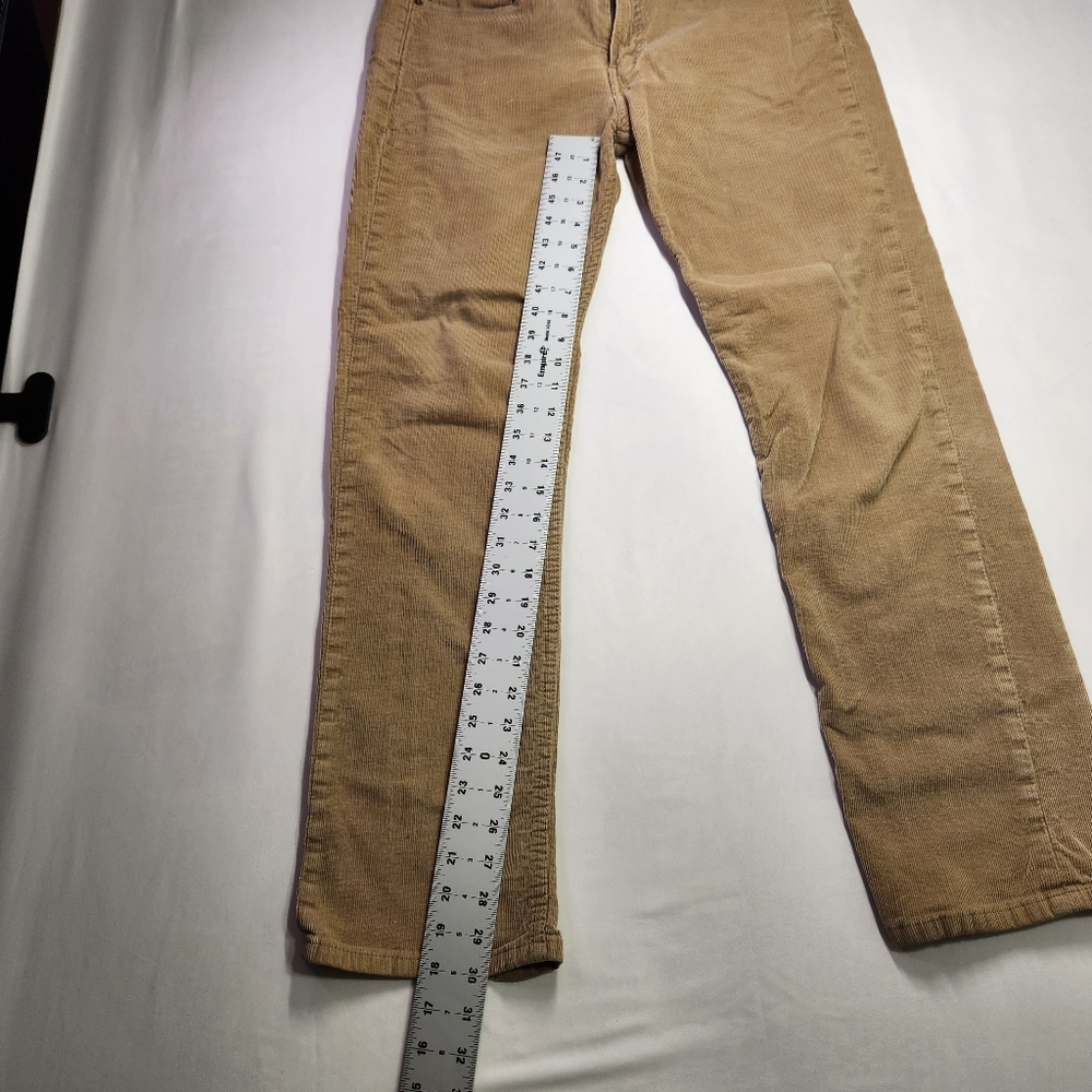 ⭐️Levi's 514 Women's Straight Leg Tan Corduroy Jeans Size 34 - Picture 8 of 8